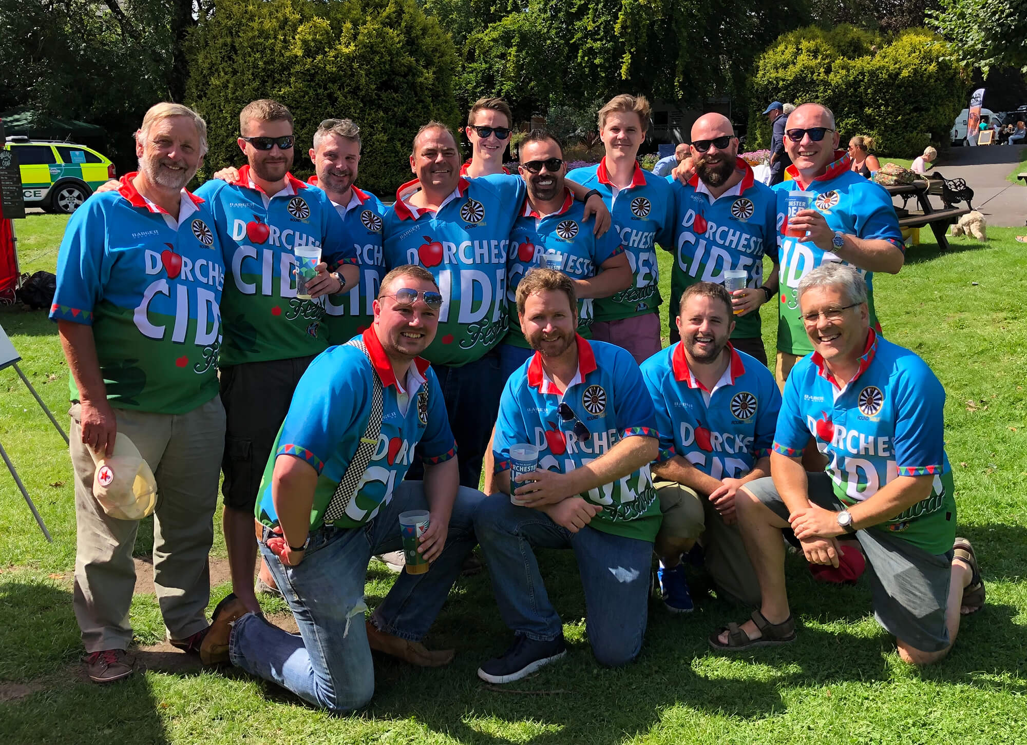 Dorchester Round Table members at the Cider Festival